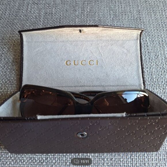 GUCCI Crystal Sunglasses GG3584/N/S in Brown - Picture 8 of 8